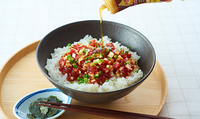 マグロのユッケ丼